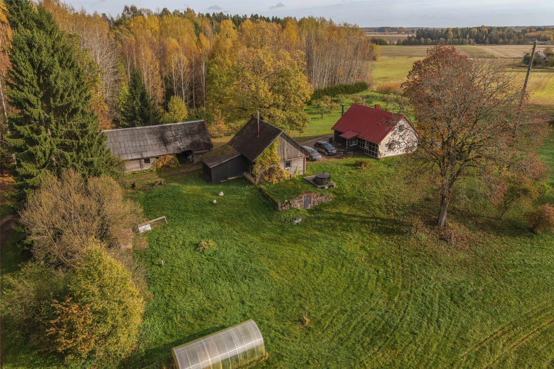 Kopta lauku viensēta ar 4,1 ha zemes , dzīvojamo māju un plašām saimniecības telpām.